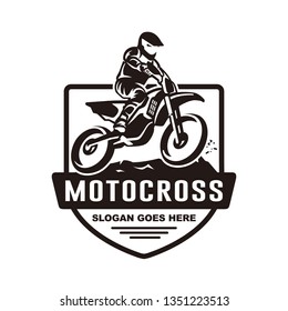 Motocross Logo Illustration Stock Vector (Royalty Free) 754655368