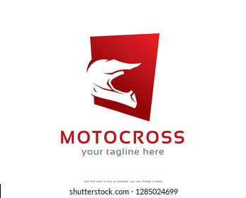 Motocross Logo Template Design Vector, Emblem, Concept Design, Creative Symbol, Icon