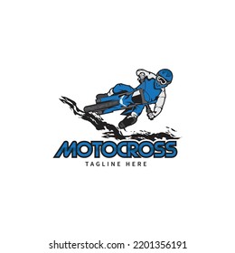 Motocross logo vector racing team dirt bike