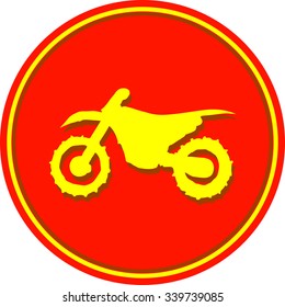 Motocross motorbike background, vector illustration 