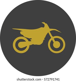 Motocross motorbike icon