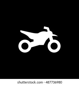 Motocross motorcycle icon