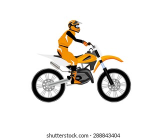 motocross motorcycle orange