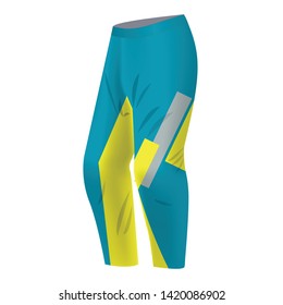 Motocross pants design. Sportswear design for competitions, promo, racing, gaming. Templates trousers for mountain biking, downhill. Sublimation print. Vector illustration.