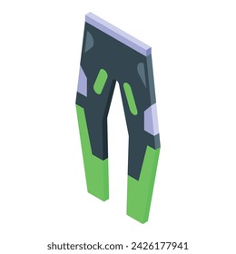 Motocross pants icon isometric vector. Dirt man. Bike rider