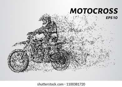 Motocross particles. Motocross concept design.