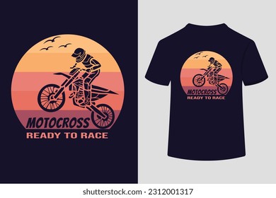Motocross is ready to race. T-Shirt Design.