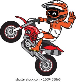 Motocross Cartoon Images Stock Photos Vectors Shutterstock