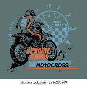 Motocross Rider on a calm mood