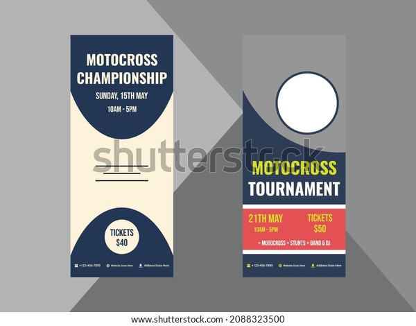 motocross roll up banner design template.\
motorcycle race sports poster leaflet design. cover, roll up\
banner, poster,\
print-ready