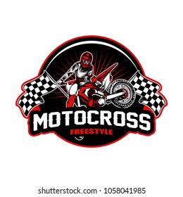 Motocross sport vector illustration