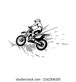 motocross trails adventure illustration vector