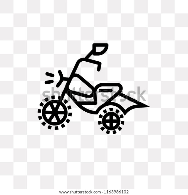 Motocross vector icon isolated on transparent\
background, Motocross logo\
concept
