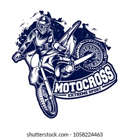 Motocross vector illustration