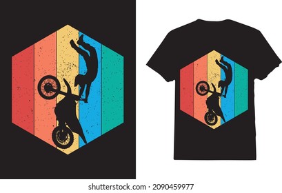 Motocross Vintage Dirt Bike Retro T-Shirt for motocross lover