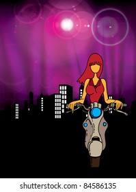 Motocycle. Vector illustration