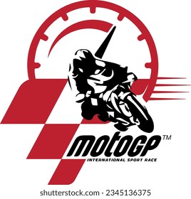 PLANTILLA DE VECTOR DE LOGO DE PREMIO DE MOTOGP PARA DEPORTE DE INTERNACIÓN DE RAZA