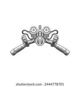 Motor Bike front part vector design