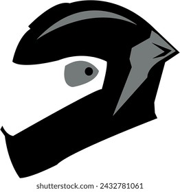A motor bike helmet illustration.