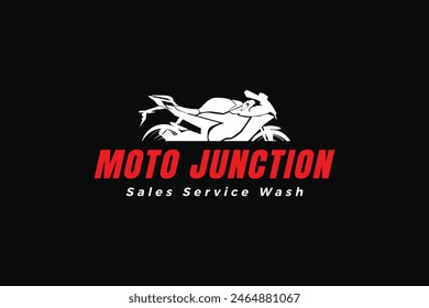 Motor bike logo. motor sales shop logo, bike icon vector.