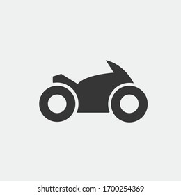 motor bike ride vector icon