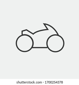 motor bike ride vector icon