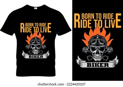 Motor bike t shirt design 