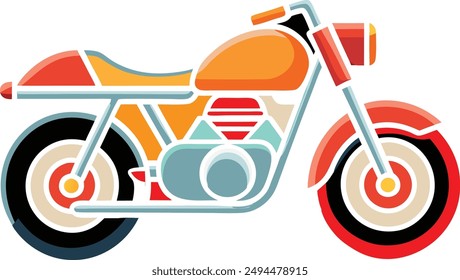 motor bike vector design illustration artwork