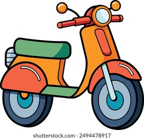 motor bike vector design illustration artwork