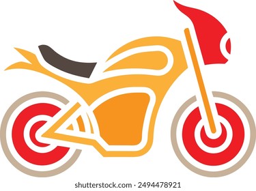 motor bike vector design illustration artwork