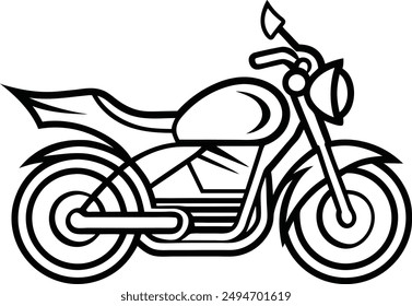 motor bike vector design illustration art 