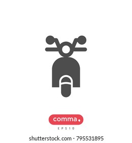 Motor bike vector icon