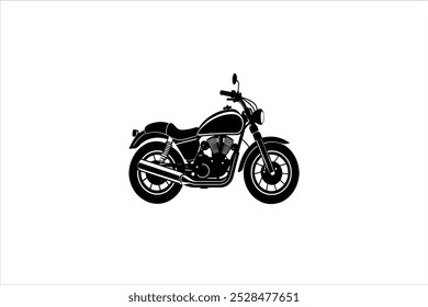 motor bike vector silhouette Art