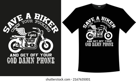 Motor bike,Motor biker T Shirt design