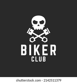 Motor Biker Club Logo Vector