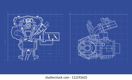 Motor Blue Print