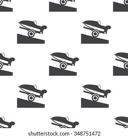 Motor boat icon. 