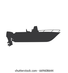 Motor boat icon, vector illustration design. Boats collection.