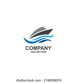 Boat Logo Design Stock Vector (Royalty Free) 732726859