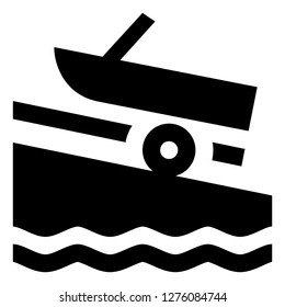 Motor Boat Marina Icon