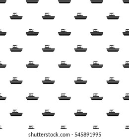 Motor boat pattern. Simple illustration of motor boat vector pattern for web