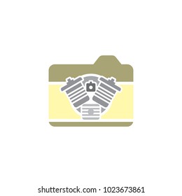 Motor Camera Logo Icon Design
