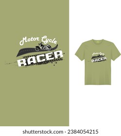MOTOR CAR RACER PRINT READY T-SHIRT DESIGN 