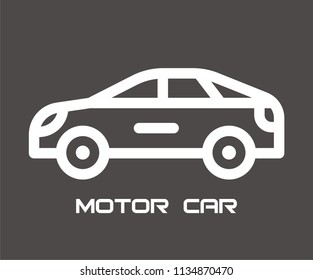 MOTOR CAR VECTOR ICON