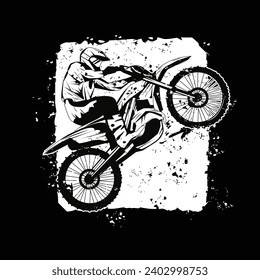 motor cross jumping,vector design illustration