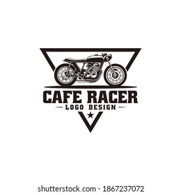 Motor Cycle Cafe Racer Logo Design