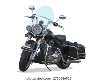 motor cycle icon art design vector template logo sign symbol modern blue bike art vector custom elegant ktm famous style life bmw ride road police cop race fast moto gp speed 
