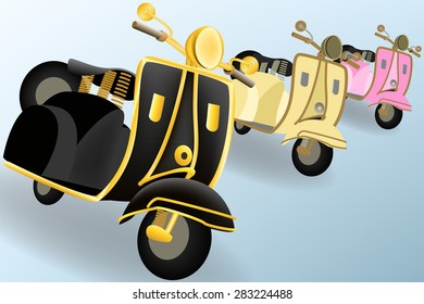 motor cycle vector