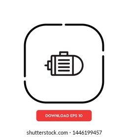 Motor, engine symbol vector icon