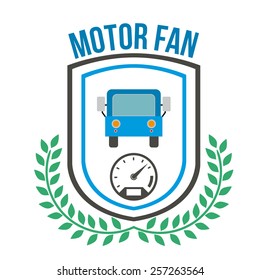 Motor Fan, Vector illustration
